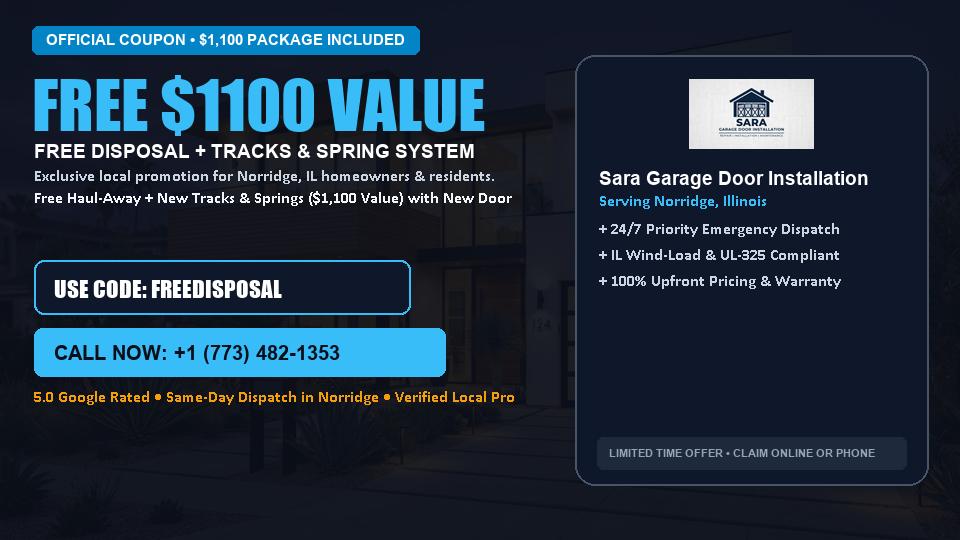Sara Garage Door Installation FREE Haul-Away & Heavy-Duty Tracks with New Door